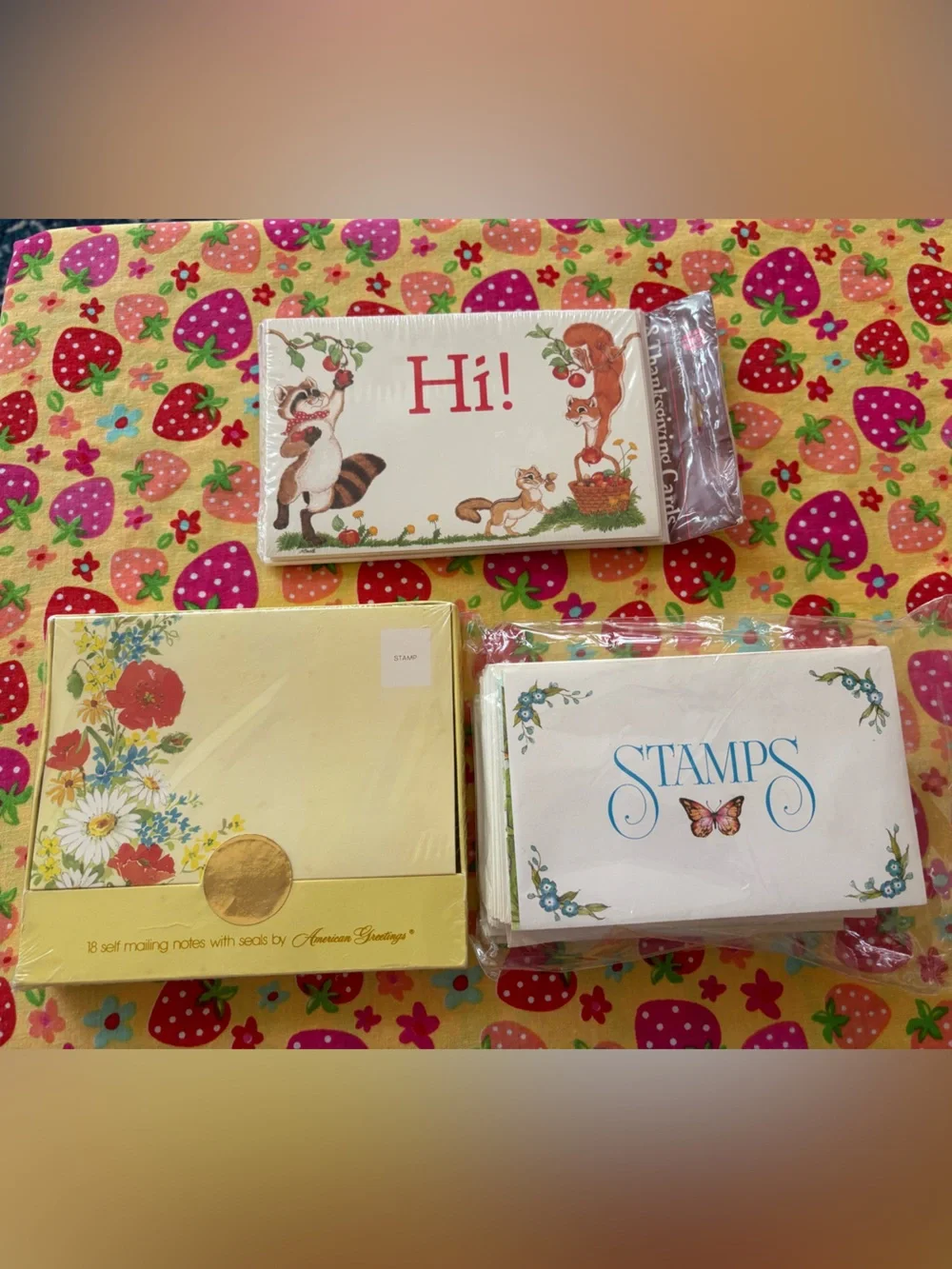 Bundle/lot of Vintage American Greeting & Current cards & stationary.